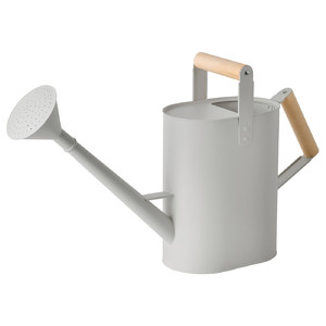 SALLADSKÅL Watering can, in/outdoor light grey, 9 l
