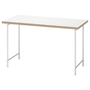 LAGKAPTEN / SPÄND Desk, white/anthracite, 120x60 cm