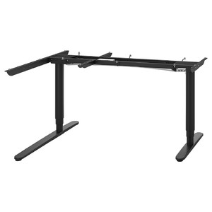 BEKANT Underframe sit/stand crnr table, el