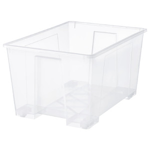 SAMLA Box, transparent, 78x56x43 cm/130 l