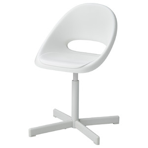 LOBERGET / SIBBEN Child's desk chair, white