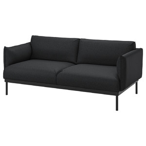 ÄPPLARYD 2-seat sofa, Gunnared black/grey