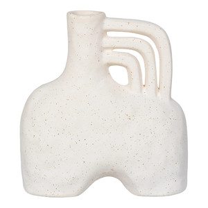 Ceramic Vase, beige