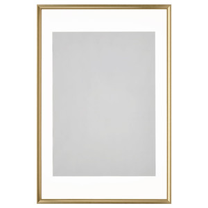 SILVERHÖJDEN Frame, gold-colour, 61x91 cm