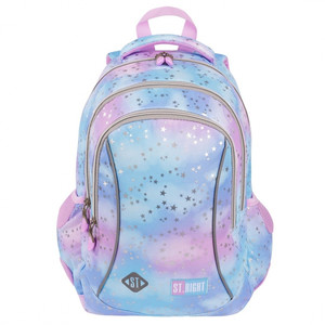 School Backpack St. Right Stars Pastel 27x38x13