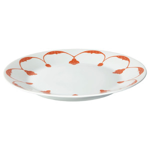 GOKVÄLLÅ Plate, orange, 20 cm
