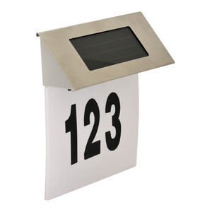 Solar Wall Lamp LED Polux with House Number IP44
