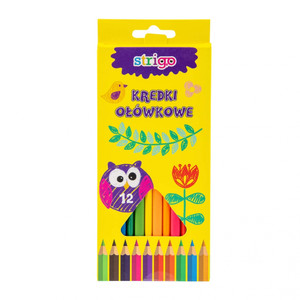 Strigo Coloured Pencils Triangular 12pcs