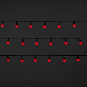 Christmas Lights 240 LED, outdoor, balls, red
