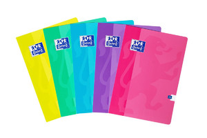 Notebook A5 32 Pages Squared Oxord Sweet 10pcs, assorted colours