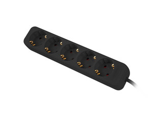 Lanberg Power Strip 3m 5x Schuko Outlet PS0-05F-0300-BK, black