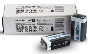 EverActive R9/6LR61 9V Batteries Pro Alkaline 10 Pack