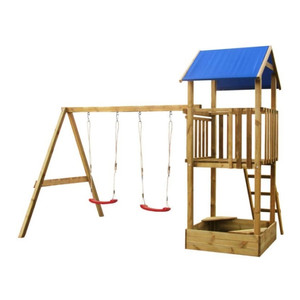 Playground Set Swing with Tower, assorted colours