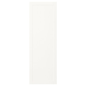 SANNIDAL Door with hinges, white, 60x180 cm