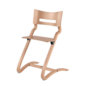 LEANDER High Chair CLASSIC™ without safety bar, natural, beech