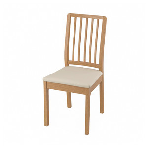 EKEDALEN Chair, oak effect/Hakebo beige