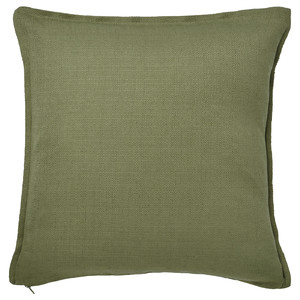 LAGERPOPPEL Cushion cover, grey-green, 50x50 cm