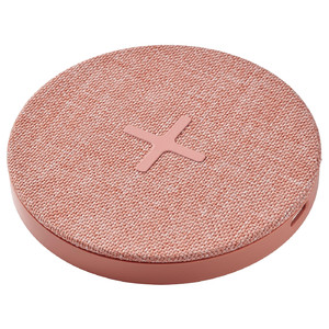 NORDMÄRKE Wireless charger, textile/pink