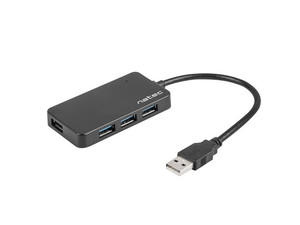 Natec USB3.0 4-Port Hub, black