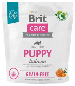 Brit Care Grain Free Puppy Salmon Dry Dog Food 1kg
