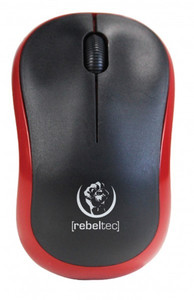 Rebeltec Optical Wireless Mouse Meteor, red