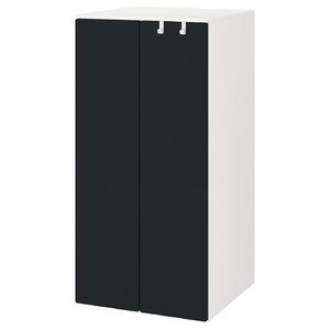 SMÅSTAD / PLATSA Wardrobe, white/blackboard surface, 60x57x123 cm