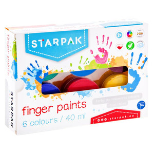 Finger Paints 6 Colours 6x 40ml