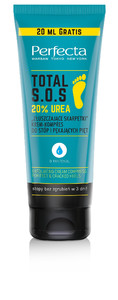 Perfecta Total S.O.S. Exfoliating Cream Compress for Feet & Cracked Heels 20% Urea 120ml