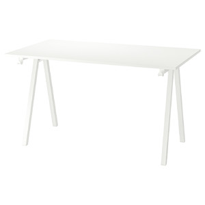 TROTTEN Desk, white, 140x80 cm