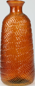 Glass Vase Conica 31cm, orange