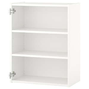 ENHET Wall cb w 2 shelves, white, 60x30x75 cm