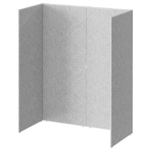 SIDORNA Partition wall, grey, 164x80x195 cm