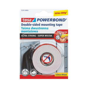 Tesa Ultrastrong Double-sided Mounting Tape 1.5 m x 19 mm