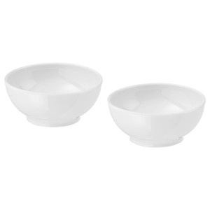 IKEA 365+ Bowl, rounded sides white, 9 cm, 2 pack