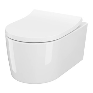 Cersanit WC Toilet Wall-Hung Reel with Soft-close Seat