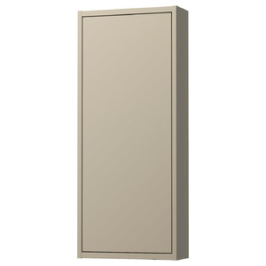 HAVBÄCK Wall cabinet with door, beige, 40x15x95 cm