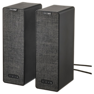 SYMFONISK Wi-Fi bookshelf speakers, black/set of 2 gen 2