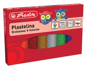 Plasticine Glitter 8 Colours