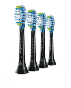 Philips Toothbrush Heads Plaque Defence HX9044/33 4pcs Black