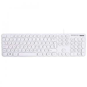 Hama Wired Keyboard KSC-500, white