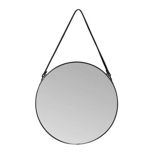 Round Mirror Splendid Perito 60 cm, black