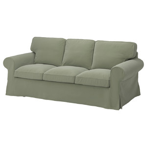 EKTORP 3-seat sofa, Hakebo grey-green