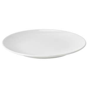 GODMIDDAG Side plate, white, 20 cm