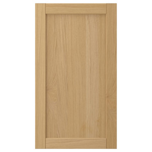 FORSBACKA Front for dishwasher, oak, 45x80 cm