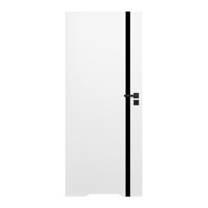 Internal Door, Undercut, Exmoor 70, left, white, black line