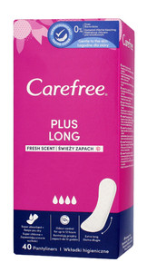 Carefree Plus Long Pantyliners Fresh Scent 40 Pack