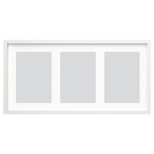 RÖDALM Frame for 3 picture, white, 81x40 cm