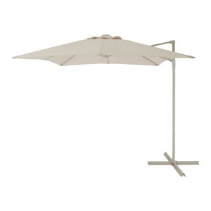 Garden Parasol Umbrella GoodHome Kalanga 2.5 x 2.5 m, white