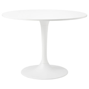 DOCKSTA Table, white, white, 103 cm