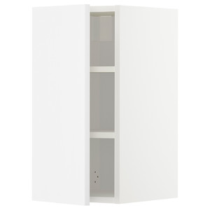 METOD Wall cabinet with shelves, white/Ringhult white, 30x60 cm